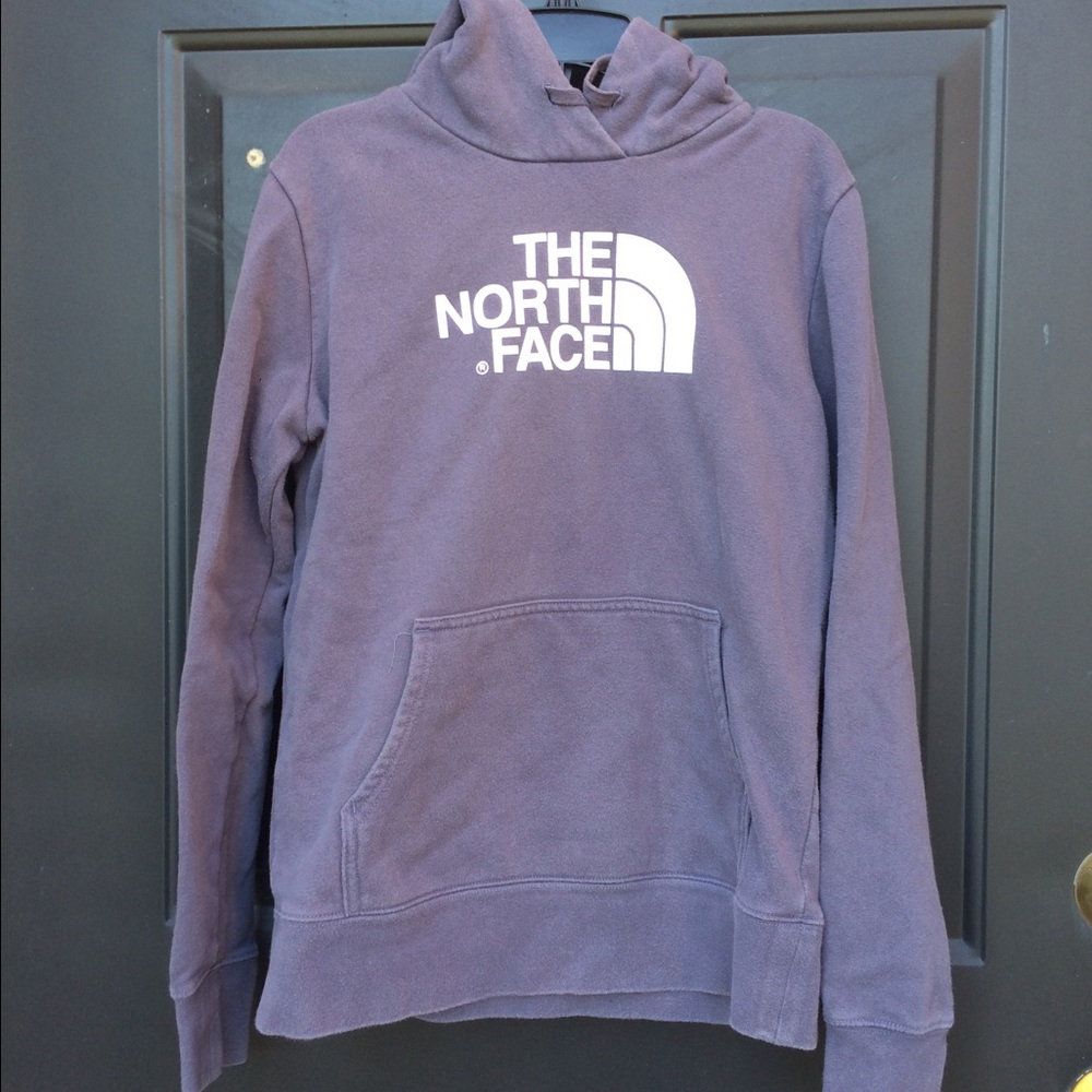 North Face Purple Grey Hoodie